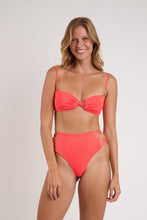 Load image into Gallery viewer, Model Front: Rio De Sol Haut Top Malibu-Folia Bandeau-Iris