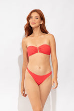 Load image into Gallery viewer, Model Front: Rio De Sol Bas Bottom Cali-Flamingo Leblon