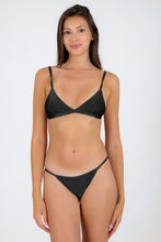 Load image into Gallery viewer, Model Front: Rio De Sol Bas Bottom Shimmer-Black California