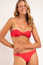 Load image into Gallery viewer, Image 05: Rio De Sol Ensemble Set Microfibra-Chic-Red Bandeau-Joy Leblon