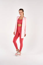 Load image into Gallery viewer, Image 02: Alto Giro Fitness Haut Cardigan Rib Santorini Rosa Respire