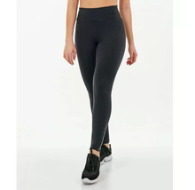 Load image into Gallery viewer, Model Front: Alto Giro Fitness Bas Legging Supplex Ziper Barra Preto