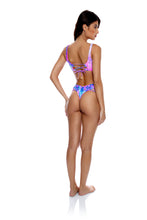 Load image into Gallery viewer, Model Back: Luli Fama Haut Top Strappy Blue Pink