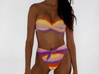 Load and play video in Gallery viewer, Video: Luli Fama Bas Bottom Bandeau Miami Sunsets