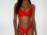 Load and play video in Gallery viewer, Video: Luli Fama Ensemble Underwire Hot Tropics Red