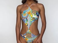 Load and play video in Gallery viewer, Video: Luli Fama Une Pièce Handkerchief Amalfi