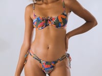 Load and play video in Gallery viewer, Video: Rio De Sol Ensemble Set Jungle Balconet-Tie Pipa