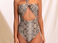 Load and play video in Gallery viewer, Video: Maaji Une Pièce Yvonne Python