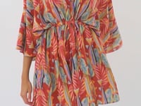 Load and play video in Gallery viewer, Video: Rio De Sol Robe De Plage Sea-Bloom Kaftan Bel