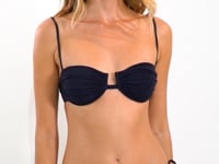 Load and play video in Gallery viewer, Video: Rio De Sol Bas Bottom Malibu-Black Cheeky-Tie