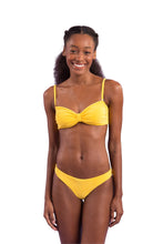 Load image into Gallery viewer, Model Front: Rio De Sol Bas Bottom Malibu-Yellow Essential