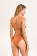 Load image into Gallery viewer, Model Back: Rio De Sol Bas Bottom Nocciola High-Waist-Spin