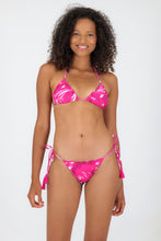 Load image into Gallery viewer, Model Front: Rio De Sol Bas Bottom Pink-Palms Frufru