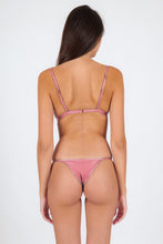 Load image into Gallery viewer, Model Back: Rio De Sol Bas Bottom Shimmer-Confetti California