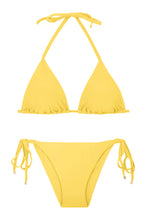 Load image into Gallery viewer, Product Front: Rio De Sol Ensemble Set Amarelo Tri-Inv Lacinho