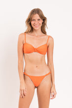 Load image into Gallery viewer, Model Front: Rio De Sol Ensemble Set Dende Bandeau-Crispy Cheeky-Crispy