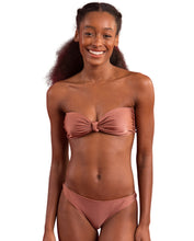 Load image into Gallery viewer, Gallery: Rio De Sol Ensemble Set Shimmer-Copper Bandeau-Joy Essential