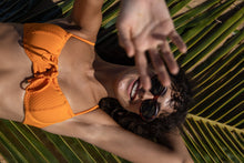 Load image into Gallery viewer, Image 06: Rio De Sol Haut Top Dots-Mango Balconet-Tie