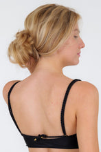Load image into Gallery viewer, Image 06: Rio De Sol Haut Top Shimmer-Black Bandeau-Reto