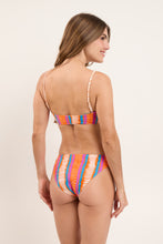 Load image into Gallery viewer, Model Back: Rio De Sol Haut Top Stripes Bandeau-Reto