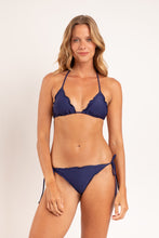 Load image into Gallery viewer, Model Front: Rio De Sol Haut Top Touch-Marinho Frufru