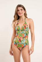 Load image into Gallery viewer, Model Front: Rio De Sol Une Pièce Tropical Mel-Op