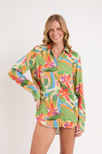 Load image into Gallery viewer, Model Front: Rio De Sol Chemise Tropical Shirt Greta