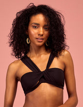 Load image into Gallery viewer, Model Front: Saha Haut Top Duna Black Utopian