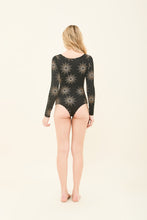 Load image into Gallery viewer, Model Back: Uv Line Une Pièce Marina Shine Preto Malva