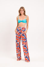 Load image into Gallery viewer, Model Front: Rio De Sol Pantalon De Plage Leaves Wide Pants
