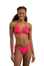 Load image into Gallery viewer, Model Front: Rio De Sol Bas Bottom Dots-Virtual-Pink Frufru-Fio
