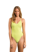 Load image into Gallery viewer, Model Front: Rio De Sol Une Pièce Bora-Citrus Hype
