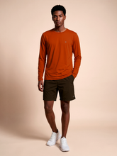 Load image into Gallery viewer, Model Front: Uv Line T-Shirt Longsleeve Uvpro Brasil Masc Pitanga Upf50+
