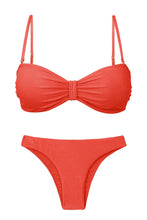 Load image into Gallery viewer, Product Front: Rio De Sol Ensemble Set Malibu-Chili Bandeau-Duo Essential
