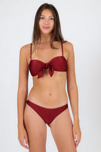 Load image into Gallery viewer, Model Front: Rio De Sol Ensemble Set Shimmer-Divino Bandeau-Knot Essential
