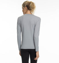 Load image into Gallery viewer, Model Back: Uv Line T-Shirt Longsleeve Uvpro Fem Grey Upf50+

