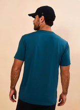 Load image into Gallery viewer, Model Back: Uv Line T-Shirt Pour Homme T-Shirt New Fit Masc Petroleo Upf50+
