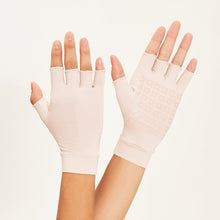 Load image into Gallery viewer, Image 02: Uv Line Gants Short Gloves Anti-Aging Uni Nude Upf50+
