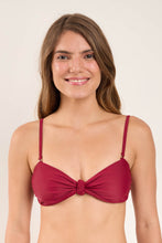 Load image into Gallery viewer, Gallery: Rio De Sol Haut Top Touch-Carmim Bandeau-Joy
