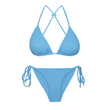 Load image into Gallery viewer, Product Front: Rio De Sol Ensemble Set Solar-Celeste Tri-Aya Cheeky-Tie
