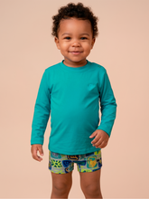 Load image into Gallery viewer, Gallery: Uv Line T-Shirt Longsleeve Baby Green Sea Upf50+
