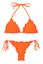 Load image into Gallery viewer, Product Front: Rio De Sol Ensemble Set Dots-Orange Frufru-Fio

