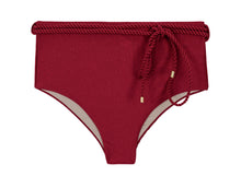 Load image into Gallery viewer, Product Front: Rio De Sol Bas Bottom Shimmer-Divino Belted-High-Waist
