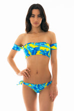 Load image into Gallery viewer, Image 06: Rio De Sol Haut Top Palmeira Azul Off Shoulder
