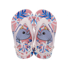Load image into Gallery viewer, Model Front: Ipanema Sandales Ipanema Baby Rosa Rosa Azul
