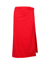 Load image into Gallery viewer, Product Front: Rio De Sol Jupe De Page Rouge Long-Skirt-Knot
