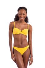 Load image into Gallery viewer, Model Front: Rio De Sol Bas Bottom Malibu-Yellow Essential-Comfy
