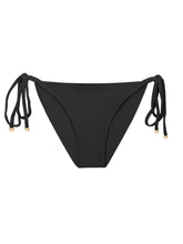 Load image into Gallery viewer, Product Front: Rio De Sol Bas Bottom Malibu-Black Cheeky-Tie
