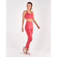 Load image into Gallery viewer, Image 04: Alto Giro Fitness Bas Legging Supplex Ziper Barra Coral
