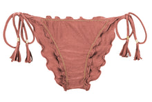 Load image into Gallery viewer, Product Front: Rio De Sol Bas Bottom Shimmer-Copper Frufru-Comfy

